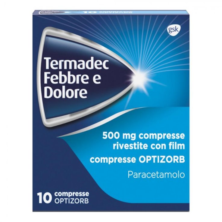 TERMADEC FEBBRE E DOLORE 10CPR500 TERMADEC FEBBRE E DOLORE 10CPR500