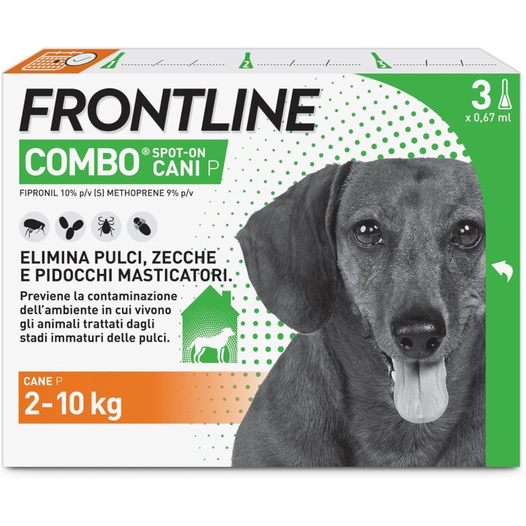 Frontline Combo*3pip 2-10kg Ca