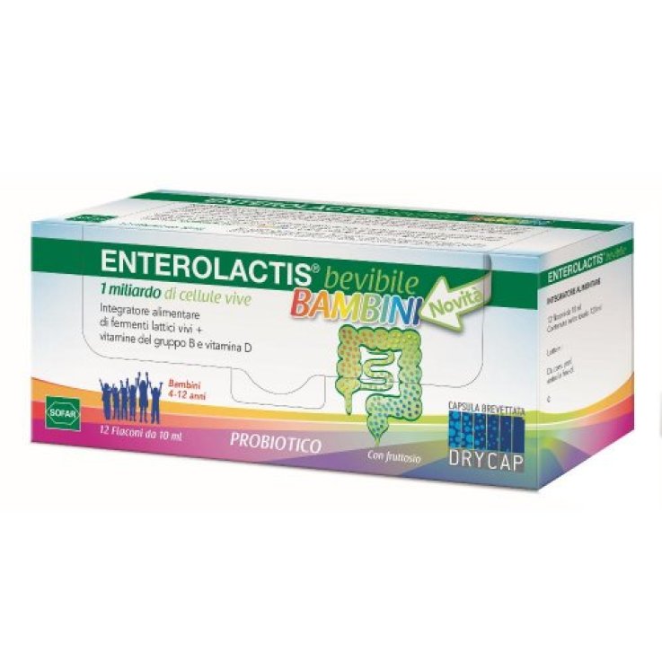 ENTEROLACTIS BEVIBILE BAMBINI 12FL