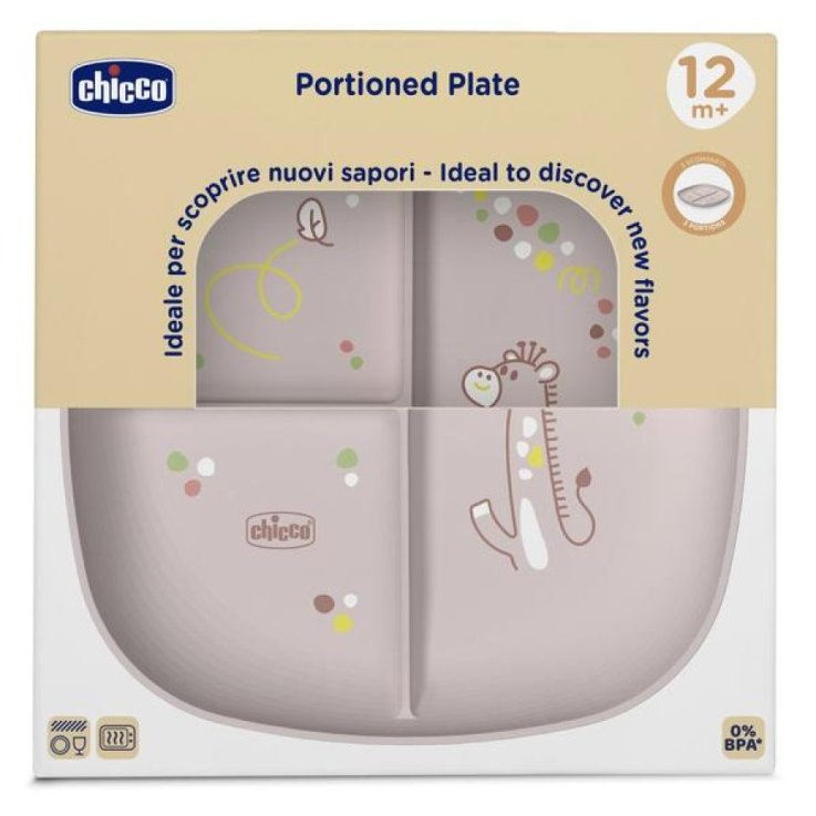 CHICCO CIOTOLA PIATTO PIANO 12M+ GRIGIO