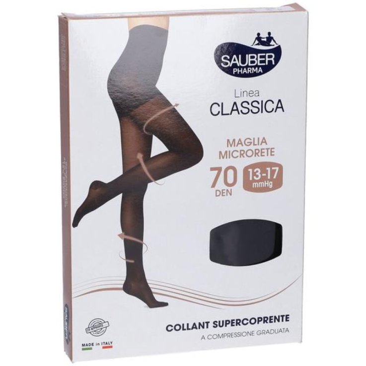 SAUBER CLASSICO AUTOREGGENTE 70D TAGLIA 3 M/L NERO