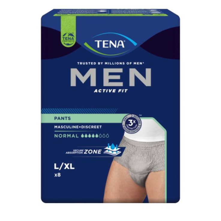 TENA MEN ACTIVE FIT GREV L/XL