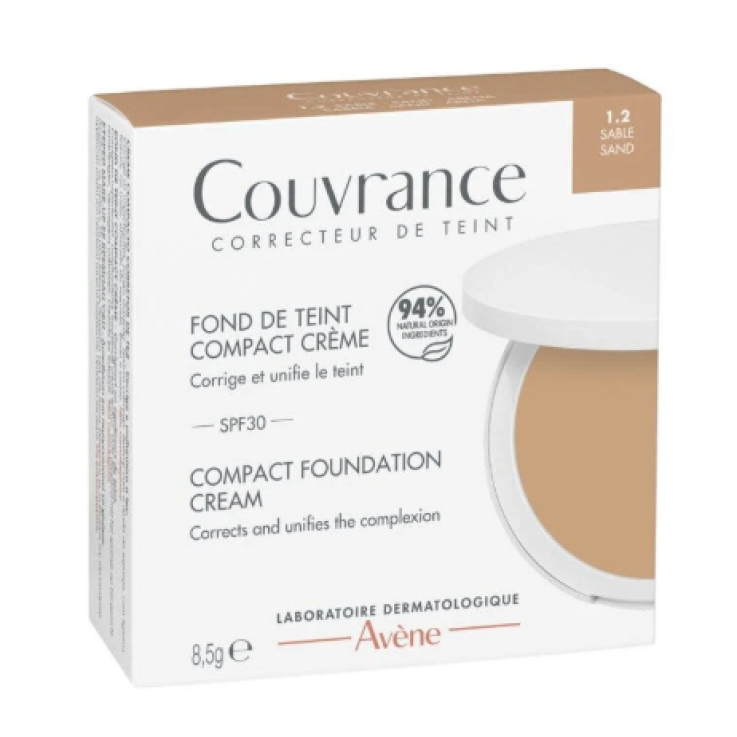 AVENE COUVRANCE FONDOTINTA COMPATTO IN CREMA SABBIA