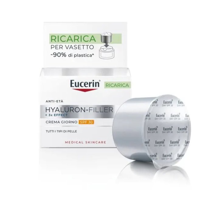 Eucerin Hyaluron Filler Giorno SPF30 Tutti i Tipi di Pelle Formato Ricarica 50ml