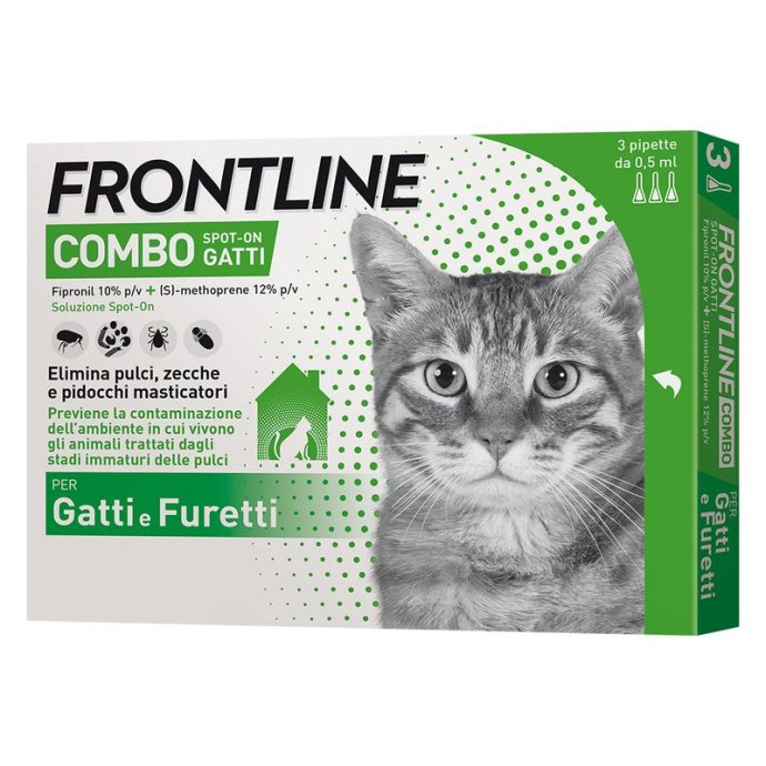Frontline Combo*3pip Gatti/fur Frontline Combo*3pip Gatti/fur