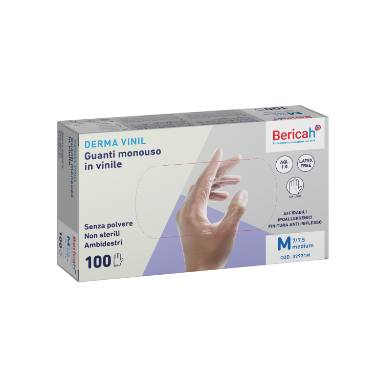 GUANTI VINILE M 100PZ DERMAVINIL