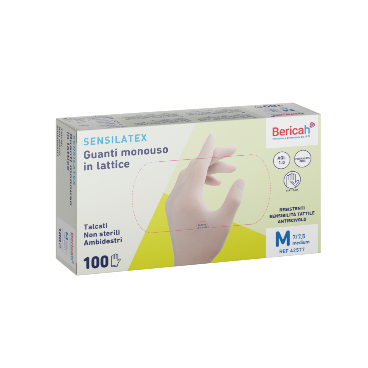 GUANTI LATT TALC M 100PZ SENSILA
