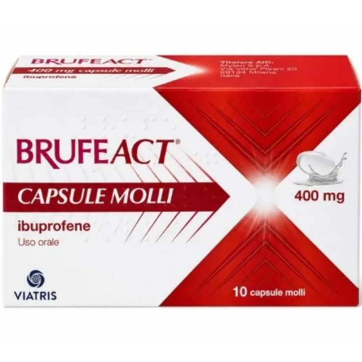 Brufeact Antinfiammatorio 400 mg 10 Capsule Molli