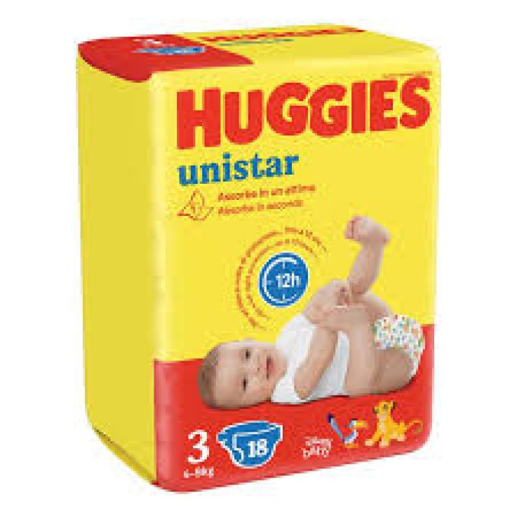 HUGGIES UNISTAR BASE 3 4X18PZ