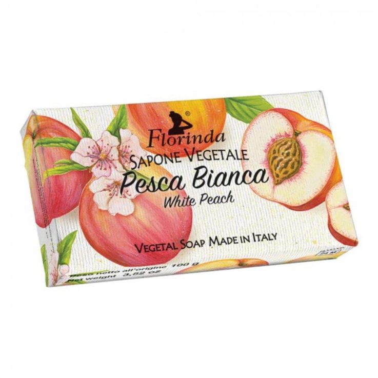 SAPONE VEGETALE PESCA BIANCA