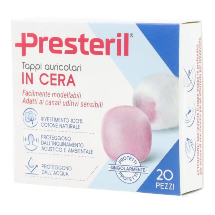 PRESTERIL TAPPI AURIC CERA 20P