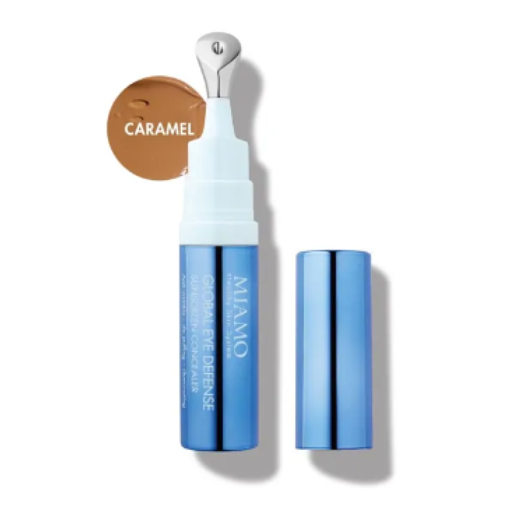 Miamo Global Eye Defence Sunscreen Concealer SPF 30+ Applicatore da 7,5ml, colore CARAMEL.