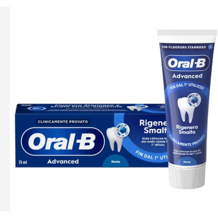 Oral-B Advanced Rigenera Smalto Dentifricio Menta, 75ml