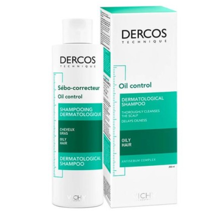 Vichy Dercos Shampoo Sebo Regolatore Trattante Capelli Grassi 200ml