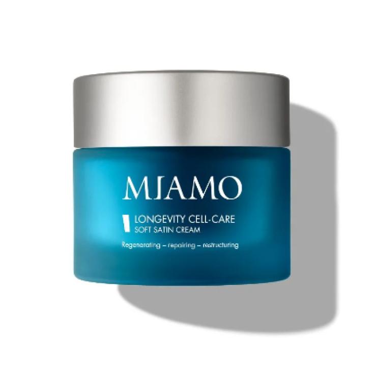 Miamo Longevity Plus - Longevity Cell-Care Soft Satin Crema Viso Rigenerante Riparatrice Ristrutturante Texture Setosa, 50ml