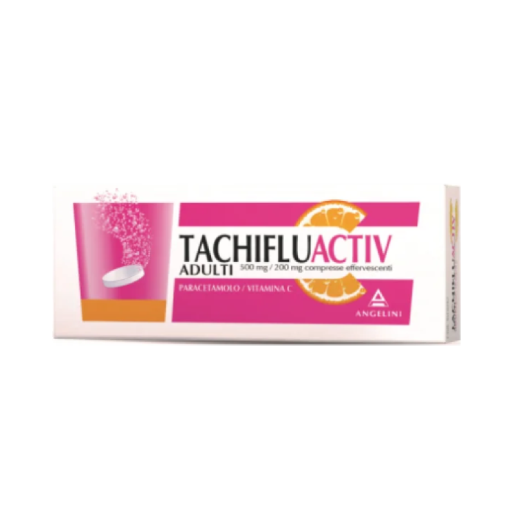 TachifluActiv Influenza e Raffreddore 500mg/60mg - 10 COMPRESSE EFFERVESCENTI