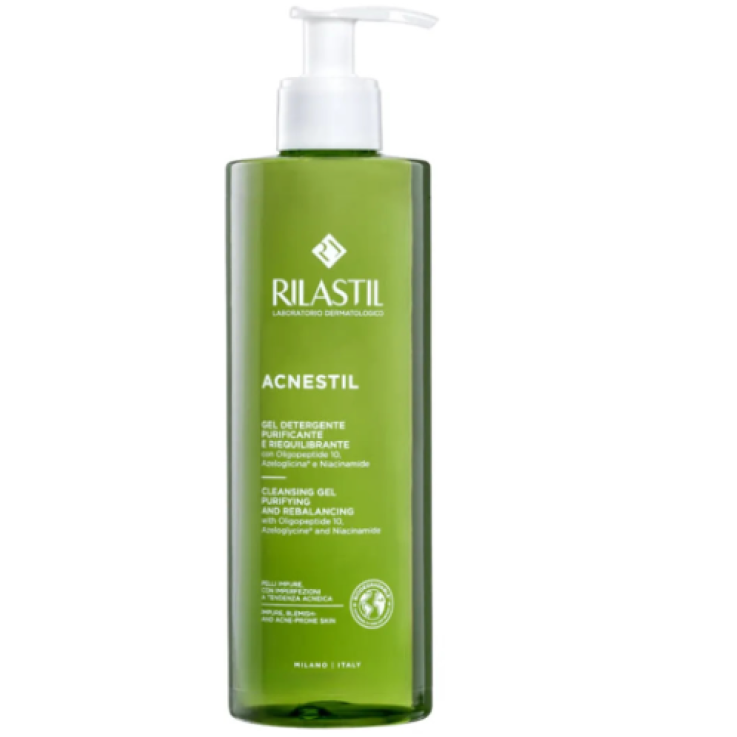 Rilastil Acnestil Gel Detergente Viso Purificante Pelli Grasse e Impure 500ml