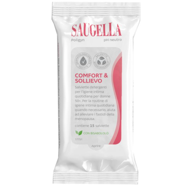 SAUGELLA POLIGYN SALVIETTE INTIME 15 PEZZI