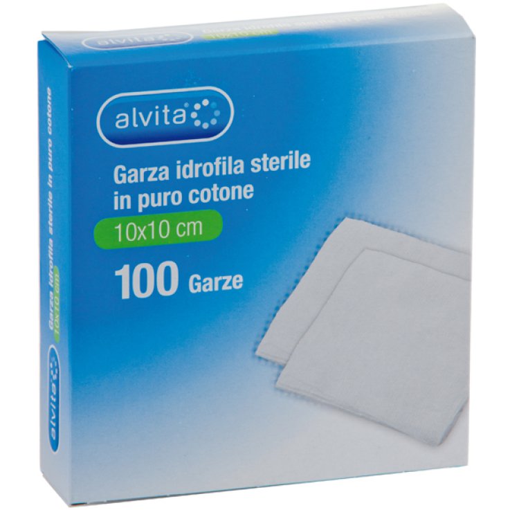 ALVITA GARZA IDROF 10X10CM 100