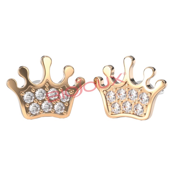 BJT707 ORECCHINI BABY CROWN RG