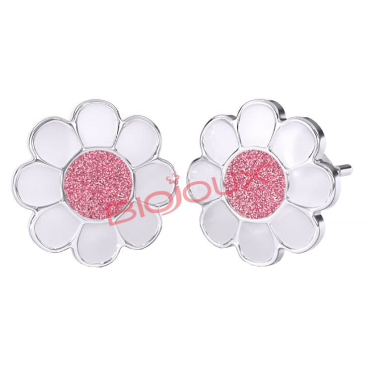 BJT713 ORECCHINI ROSE FLOWE SS