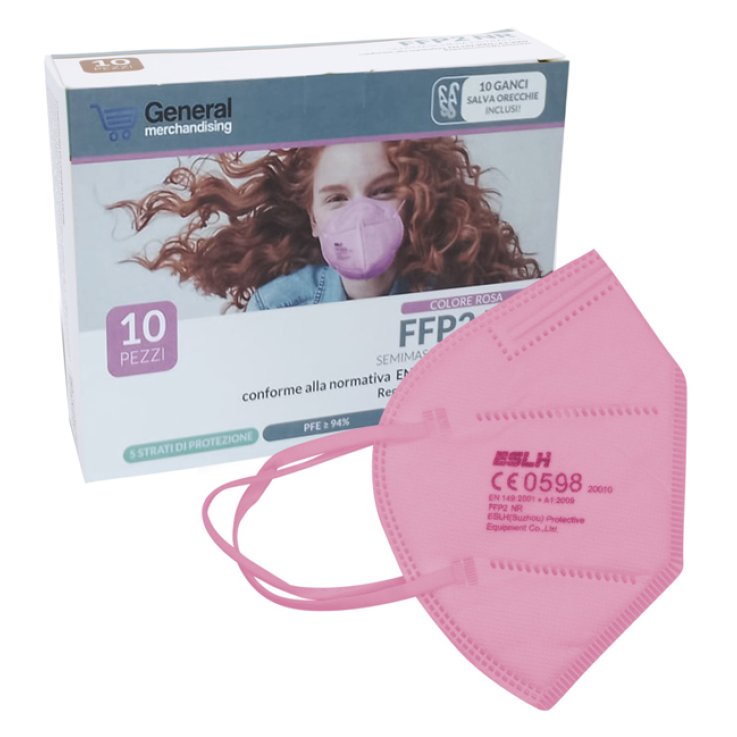 MASCHERINA FFP2 NR ROSA 10PZ