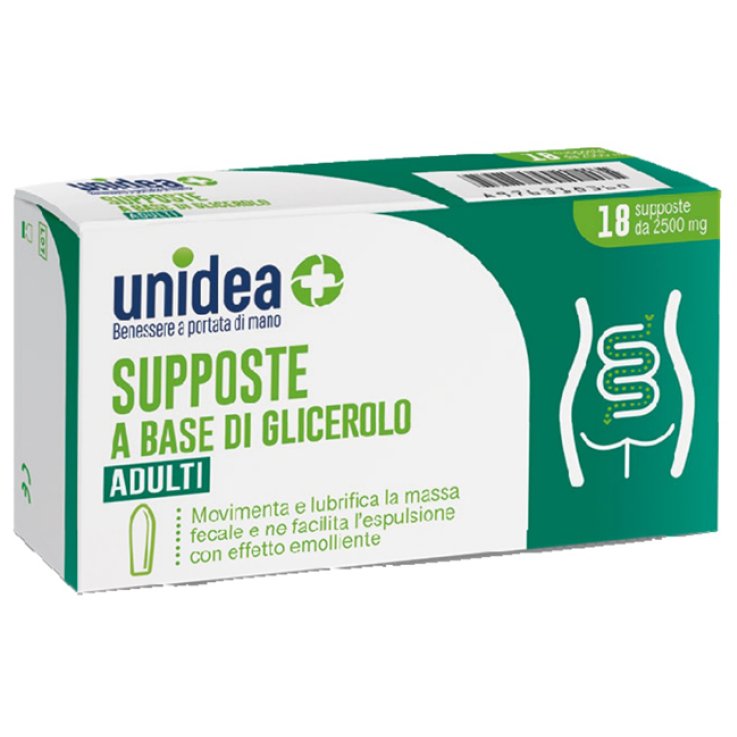 UNIDEA SUPPOSTE GLIC2500MG 18P