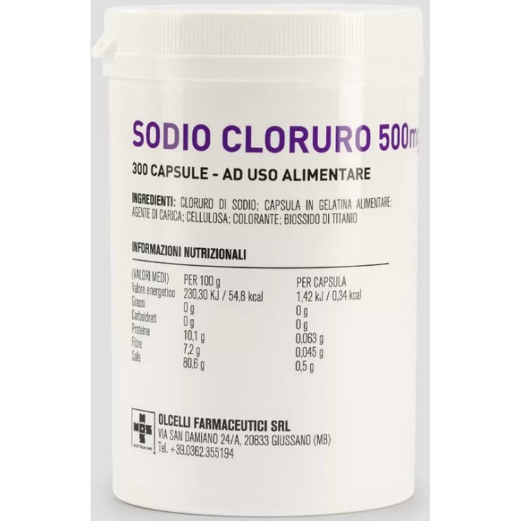 SODIO CLORURO 300CPS 500MG OLCEL