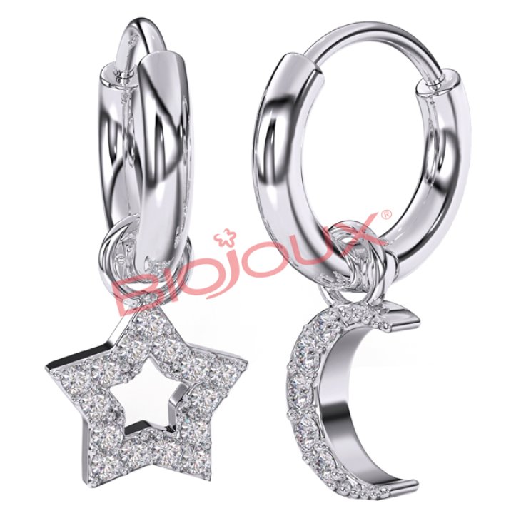 BJT228 ORECCHINI STAR&MOON SS