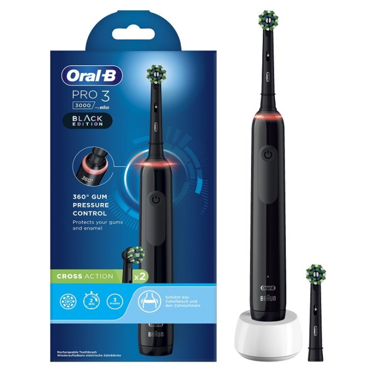 Oralb Pro 3 Black Spazz+2ref