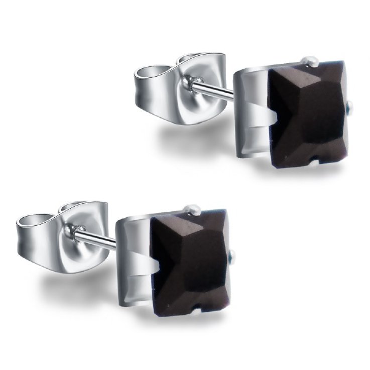 ORECCHINI QUAD ZIRCONIA 6MM AC