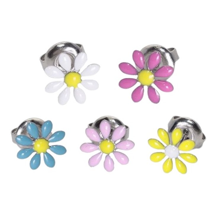 CDL ORECCHINI FIORE SMALTATO