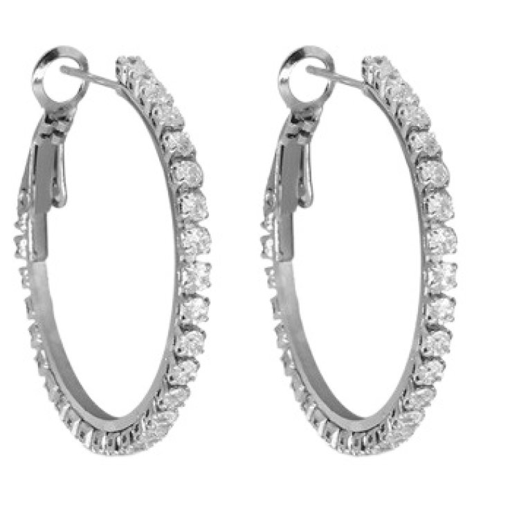 CDL ORECCHINI CERCHIO ZIRCONIA