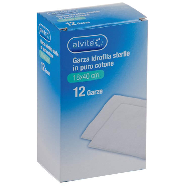ALVITA GARZA IDROF 18X40CM 12P
