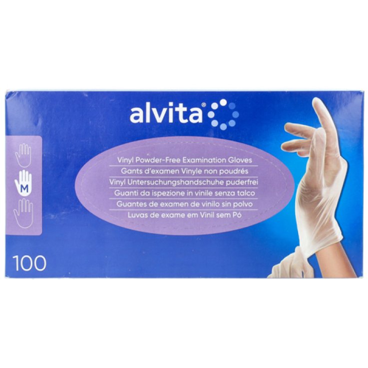 ALVITA GUANTI VINILE S/TALCO M