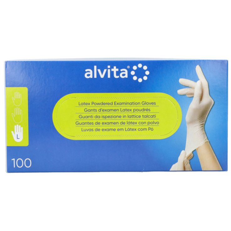 ALVITA GUANTI LATTICE L 100PZ