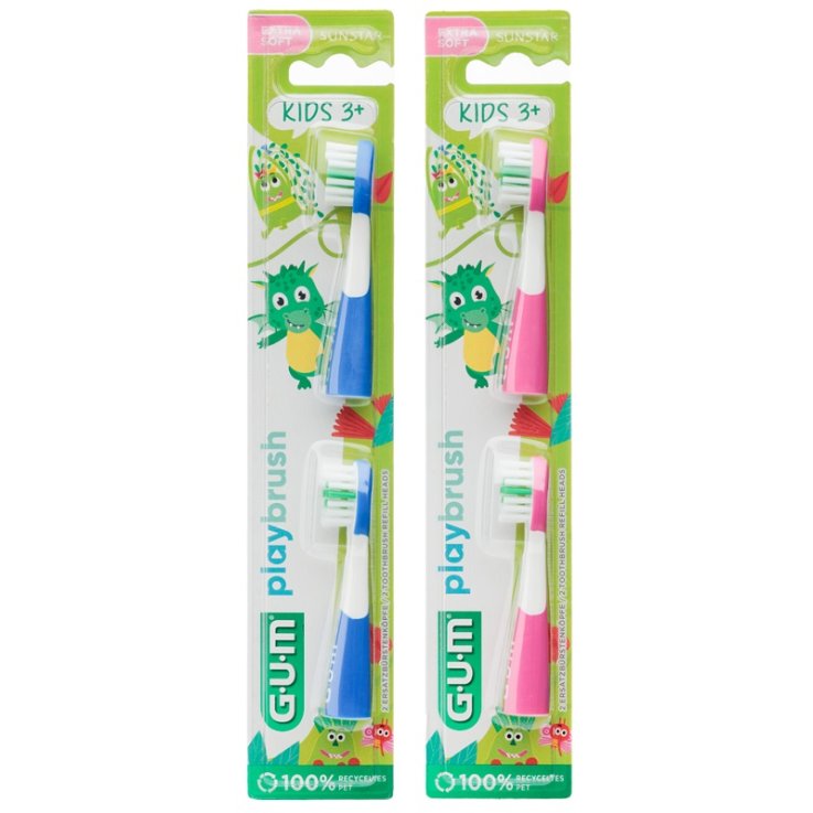 GUM PLAYBRUSH SPAZZ KIDS3+ BLU