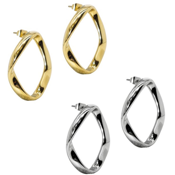 CDL ORECCHINI ACCIAIO FASHION