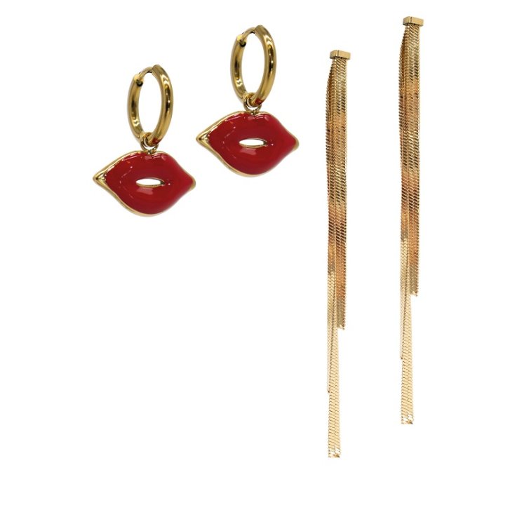 ORECCHINI ACCIAIO FASH ASSORT