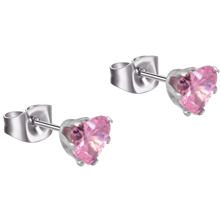 CDL ORECCHINI CUORE ZIRCON RA