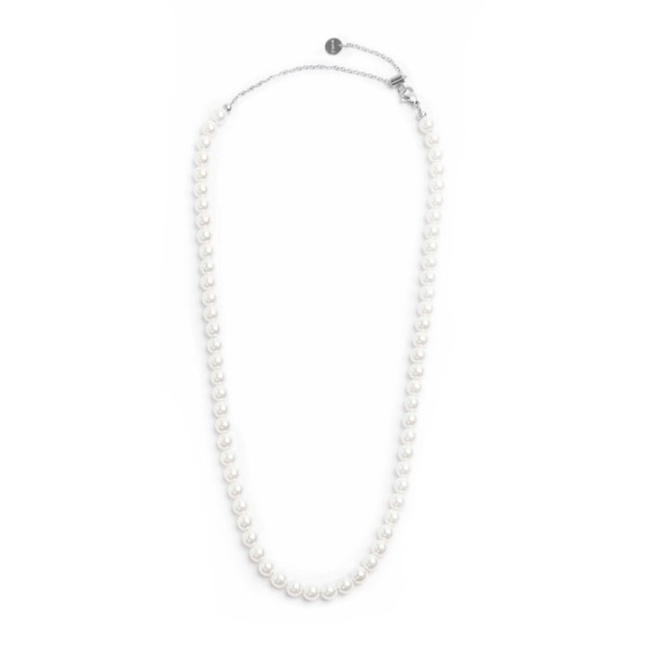 CDL COLLANA ACCIAIO PERLA