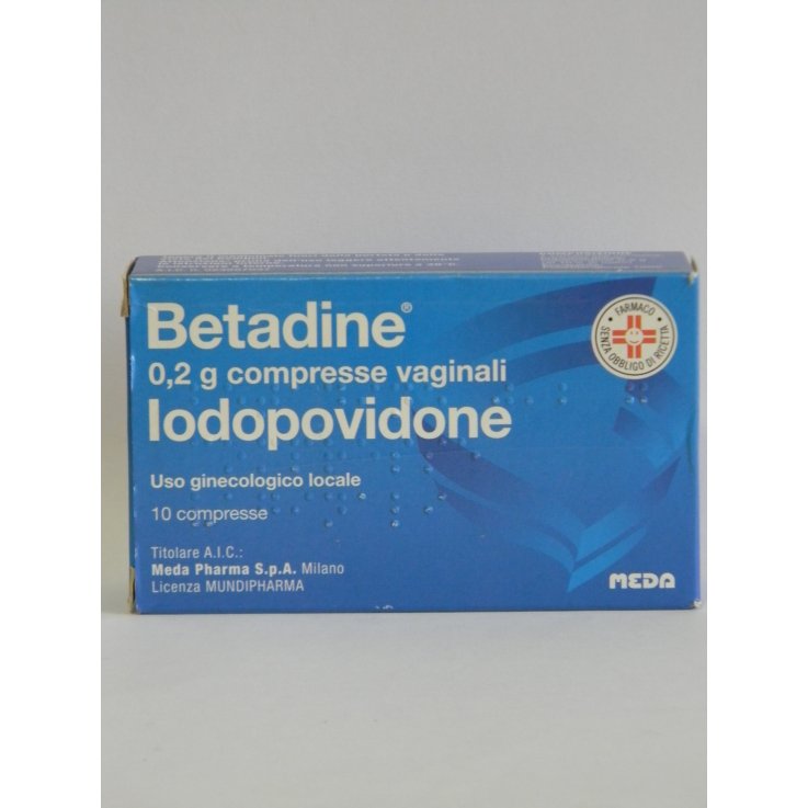 BETADINE*10CPR VAG 200MG BETADINE*10CPR VAG 200MG