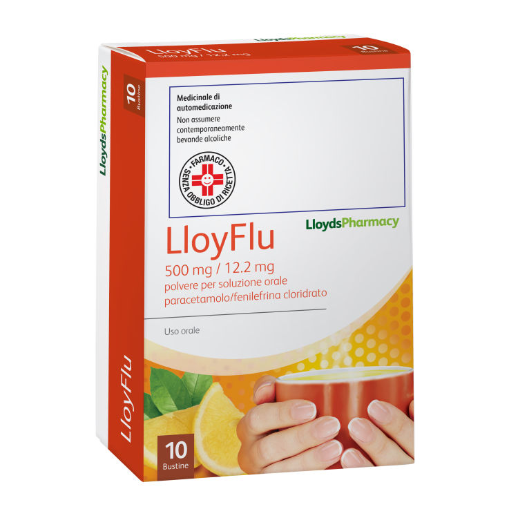 LLOYFLU*10BUST 500MG+12,2MG