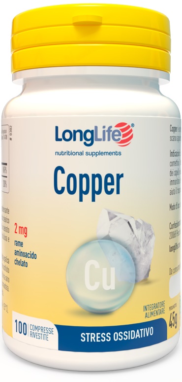 LONGLIFE COPPER 2MG 100CPR