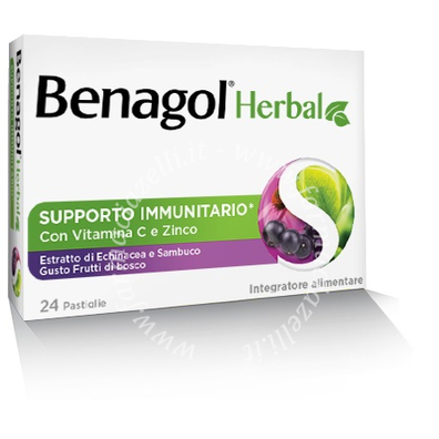 Benagol herbal frutti di bosco 24 pastiglie