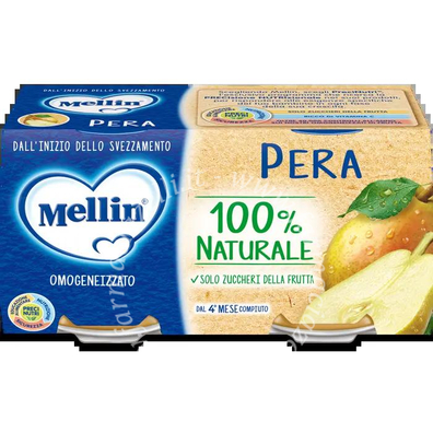 MELLIN OMOGENEIZZATO PERA 100 G 6 PEZZI