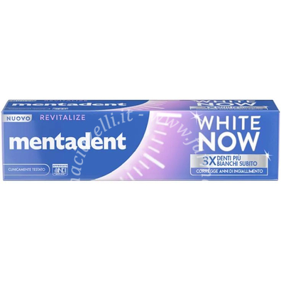 Mentadent dentifricio white now revitalize 75 ml